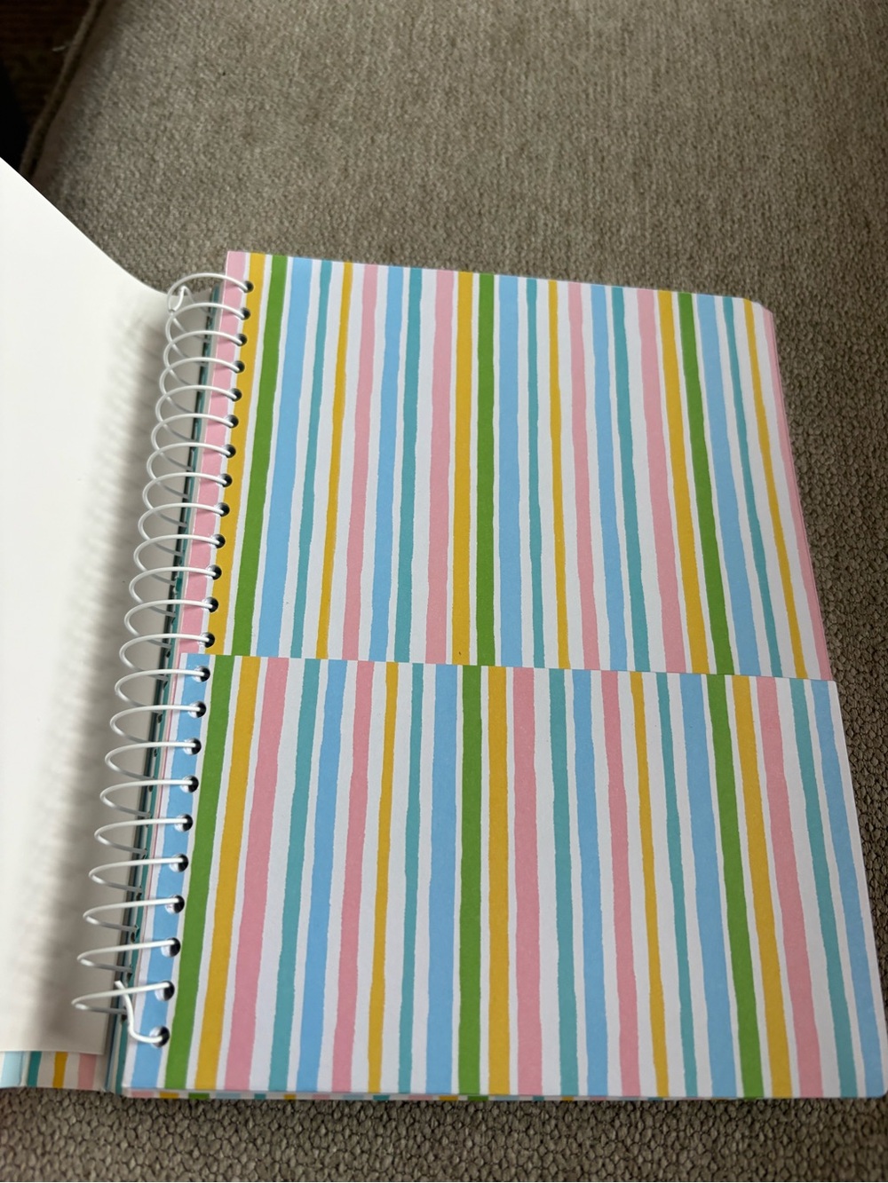 Lilly Pulitzer Floral Spiral Mini Notebook - White with Pastel Blooms - Picture 2 of 3